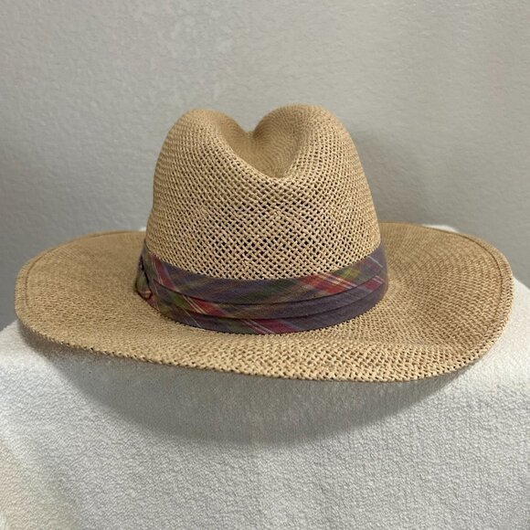 NWOT Vintage Milano (Luskey's) Cavender's Men's Straw Hat SKU 202 - Picture 3 of 6